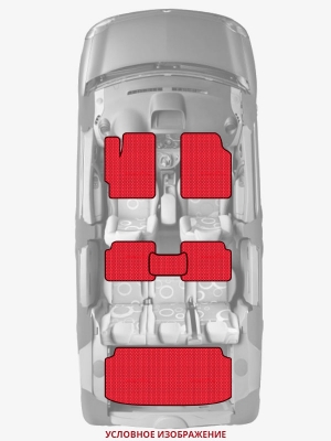ЭВА коврики «Queen Lux» комплект для Ford F-Series (6G)